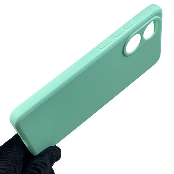 Чехол для OPPO A78 4G с квадратными гранями с защитой камеры на оппо а78 4г мятный 0012446 фото
