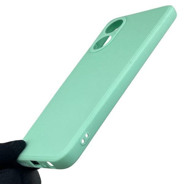 Чехол для OPPO A78 4G с квадратными гранями с защитой камеры на оппо а78 4г мятный 0012446 фото