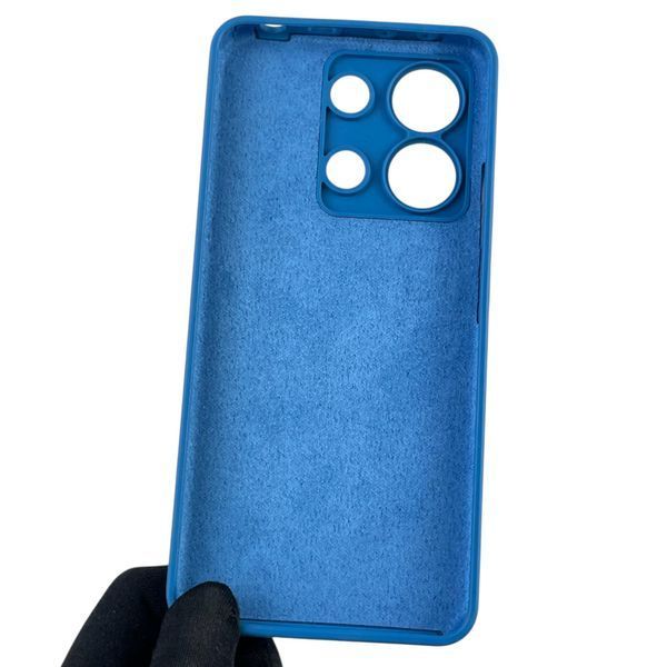 Чохол для Xiaomi Redmi Note 13 4G силіконовий з мікрофіброю нековзний на сяомі редмі нот 13 4г синій 0032726 фото