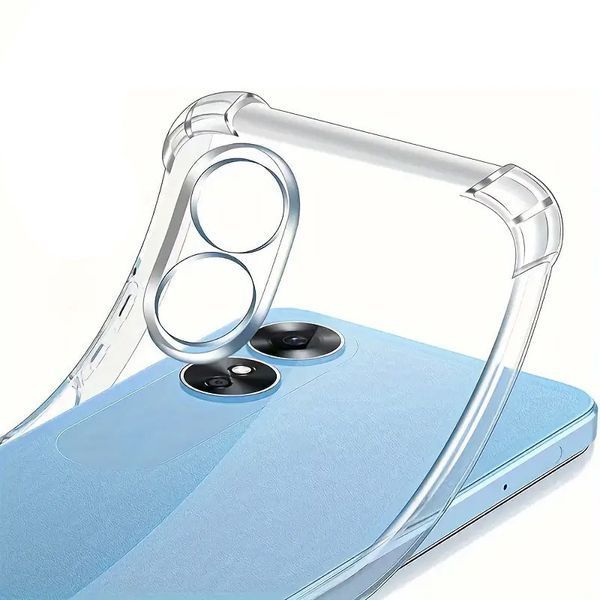 Чехол для OPPO A58 (4G) с бронь углами выше экрана противоударный на оппо а58 4г прозрачный 0007773 фото