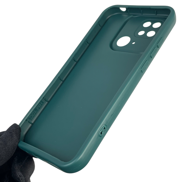 Чохол силіконовий Soft Touch для Xiaomi Poco C40 темно-зелений (Повний захист камери) 0039797 фото