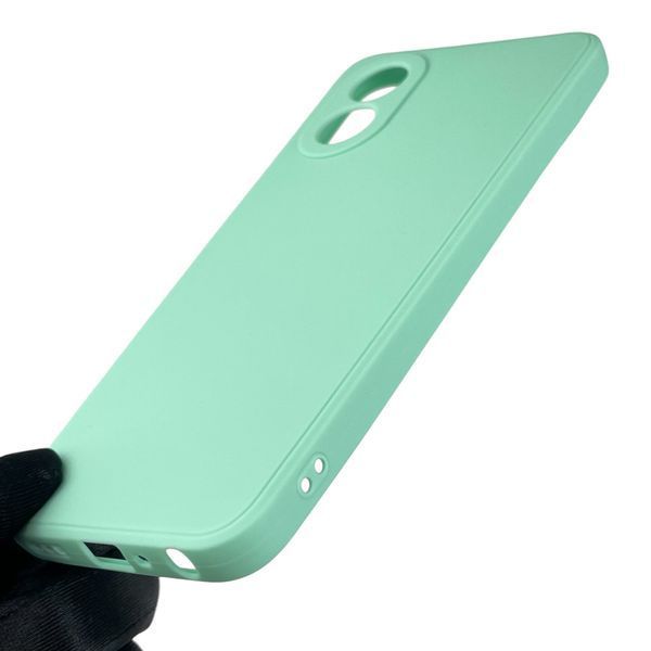 Чохол для OPPO A18 з квадратними гранями із захистом камери на оппо а18 м'ятний 0012396 фото