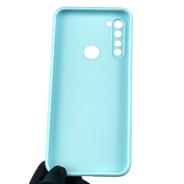 Чехол для Xiaomi Redmi Note 8 с квадратными гранями с защитой камеры на сяоми редми нот 8 бирюзовый 0012899 фото