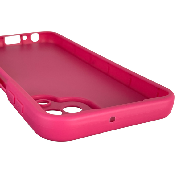 Чохол силіконовий Soft Touch з 3D принтом Майнкрафт для Samsung Galaxy M32 4G (SM-M325F) малиновий (Повний захист камери) 0041197 фото