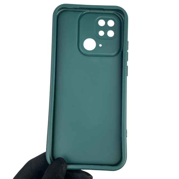 Чохол силіконовий Soft Touch для Xiaomi Poco C40 темно-зелений (Повний захист камери) 0039797 фото