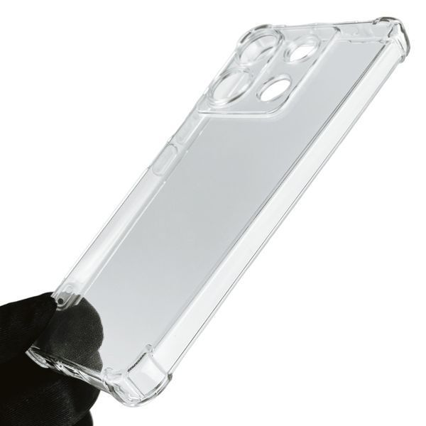 Чохол для Xiaomi Poco X6 з бронь кутами вище екрана протиударний на сяомі поко х6 прозорий 0002221 фото
