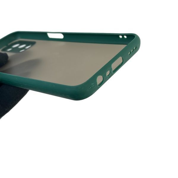 Чохол для телефона OPPO A72 з високими бортами із захистом камери на оппо а72 темно-зелений 0025929 фото