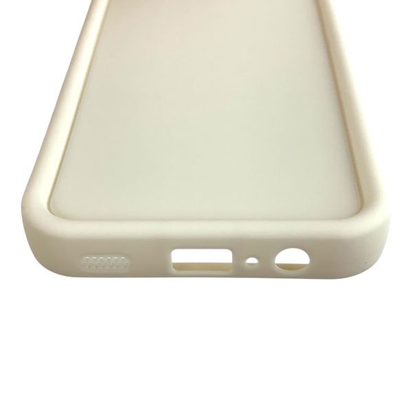 Чехол силиконовый Soft Touch для Samsung Galaxy A02 молочный (Полная защита камеры) 0053937 фото