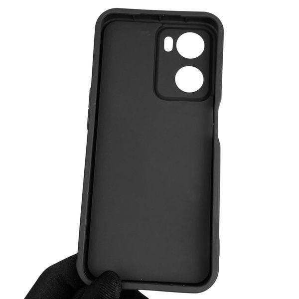 Чехол силиконовый оригинальный Soft Touch с 3D принтом злой котик для OPPO A57 (4G) черный (Полная защита камеры) 0046280 фото