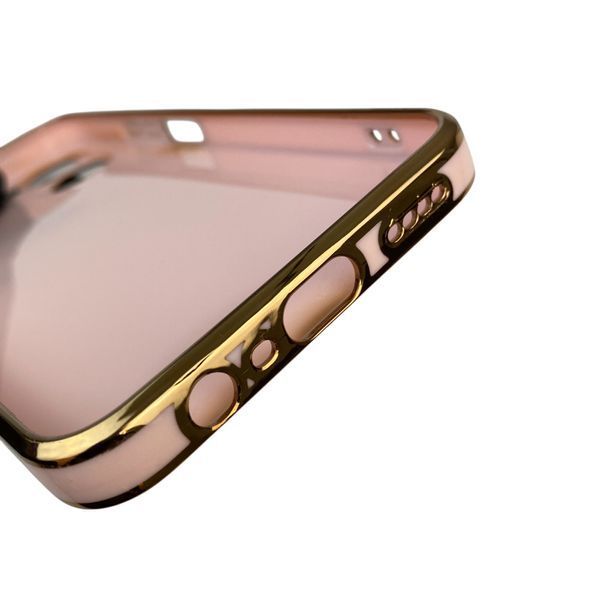 Чехол для Realme C33 с защитой камеры с золотой окантовкой на реалми с33 пудровый gs1 0019638 фото