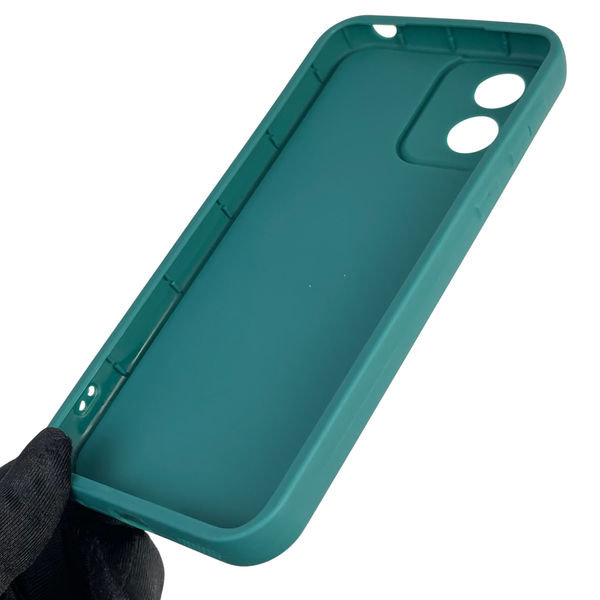 Чехол силиконовый Soft Touch для Motorola Moto E13 (PAXT0034) темно-зеленый (Полная защита камеры) 0039376 фото