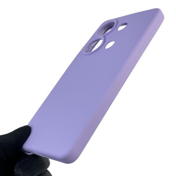 Чехол для Xiaomi POCO M6 Pro 4G силиконовый с микрофиброй нескользящий на сяоми поко м6 про 4г сиреневый 0032516 фото