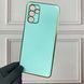Чехол для Samsung Galaxy A04s SM-A047F глянцевый с золотой окантовкой защитой камеры на самсунг а04с бирюзовый 0000014 фото 1
