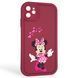 Чехол силиконовый оригинальный Soft Touch с 3D принтом волшебной минни маус для Apple iPhone 11 бордовый (Полная защита камеры) 0049487 фото 1