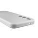 Чехол для Samsung Galaxy S24 (SM-S921B) силиконовый с микрофиброй нескользящий на самсунг с24 белый 0032191 фото 5