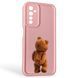 Чохол силіконовий Soft Touch з 3D принтом кумедний тед ведмідик для Realme 6 рожевий (Повний захист камери) 0049162 фото 1