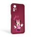 Чехол силиконовый Soft Touch с 3D принтом волшебной минни маус для Xiaomi Redmi Note 12S 4G бордовый (Полная защита камеры) 0050358 фото 1