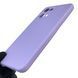 Чохол для Oppo Reno 7 4G силіконовий з мікрофіброю нековзний на оппо рено 7 4г бузковий 0031798 фото 3