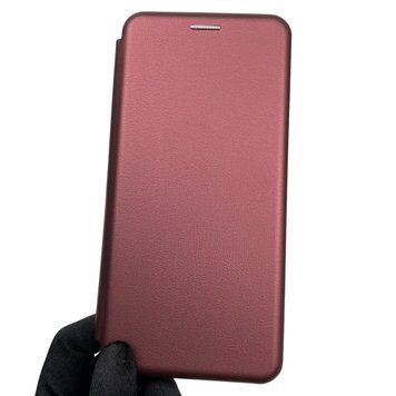 Чохол-книжка для Motorola E7 Power з підставкою на моторола мото е7 павер бордова 0001927 фото