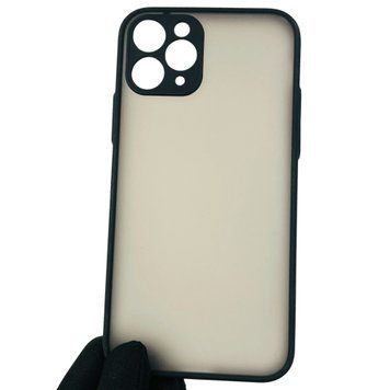 Чехол для Apple iPhone 11 Pro противоударный с высокими бортами с защитой камеры на айфон 11 про чёрный 0001320 фото