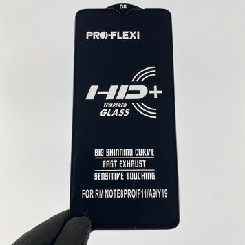 Захисне скло для телефона Xiaomi Redmi Note 8 Pro протиударне повноекранне на сяомі редмі нот 8 про чорне 0001105 фото