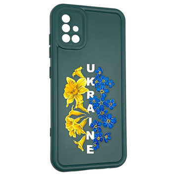 Чехол силиконовый Soft Touch с 3D принтом для Samsung Galaxy A51 (SM-A515F) темно-зеленый (Полная защита камеры) 0042032 фото