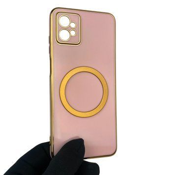 Чехол для Motorola Moto G32 PAUU0013RS с кольцом MagSafe с золотой окантовкой на моторола мото г32 пудровый gs1 0022165 фото