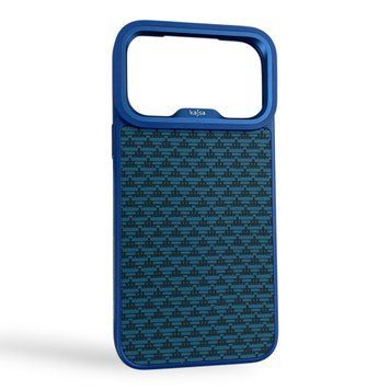 Чехол Kajsa Glamorous Pyramid для iPhone 18 Pro Max синий Blue Plus (MagSafe, металлическое кольцо камеры, премиум) 0062127 фото