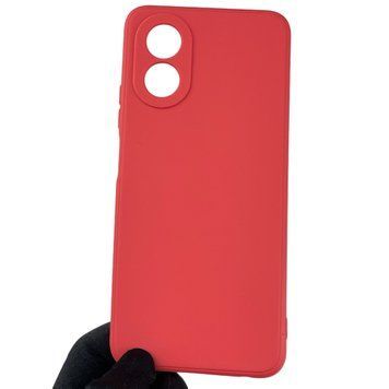 Чехол для OPPO A18 с квадратными гранями с защитой камеры на оппо а18 красный 0012397 фото