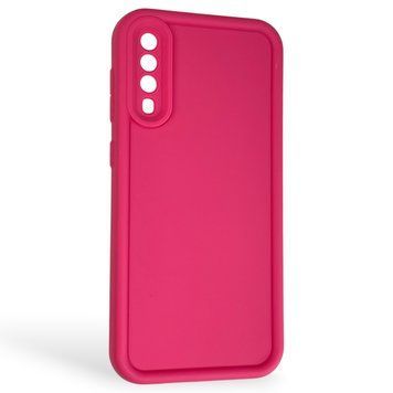Чехол силиконовый Soft Touch для Samsung Galaxy A30s (SM-A307F) малиновый (Полная защита камеры) 0044035 фото