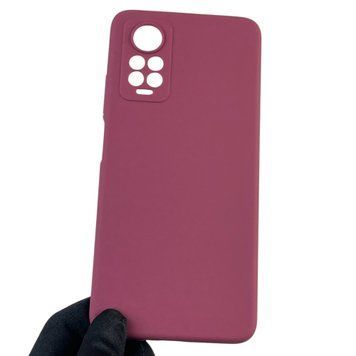 Чехол для Xiaomi Redmi Note 12 Pro 4G силиконовый с микрофиброй на сяоми редми нот 12 про 4г бордовый 0032725 фото