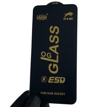 Защитное стекло 6D OG для телефона Samsung Galaxy S23 SM-S9110B полноэкранное на самсунг с23 чёрное 0002695 фото