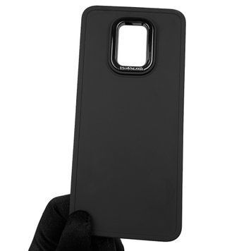 Чехол для Xiaomi Redmi Note 9S противоударный с высокими бортами с микрофиброй на сяоми редми нот 9с чёрный 0002512 фото