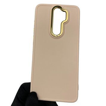 Чехол для Xiaomi Redmi Note 8 Pro матовый с высокими бортами с микрофиброй на сяоми редми нот 8 про пудровый 0002281 фото