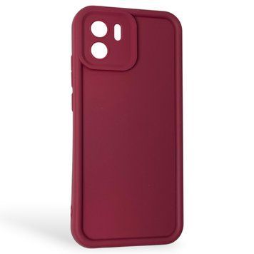 Чехол силиконовый Soft Touch для Xiaomi Redmi A1 бордовый (Полная защита камеры) 0044100 фото