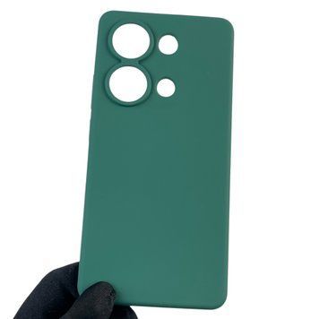 Чехол для Xiaomi POCO M6 Pro 4G силиконовый с микрофиброй нескользящий на сяоми поко м6 про 4г зеленый 0032517 фото