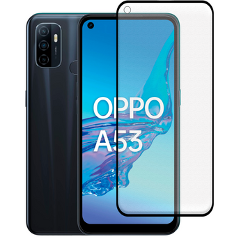 Захисне скло МАТОВЕ для телефона OPPO A53 (4G) протиударне повноекранне на оппо а53 (4г) чорне 0039011 фото