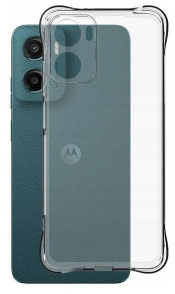 Чохол для Motorola G05 з бронь кутами і бортами вище екрана прозорий із захистом камери (моторола г05) 0061535 фото
