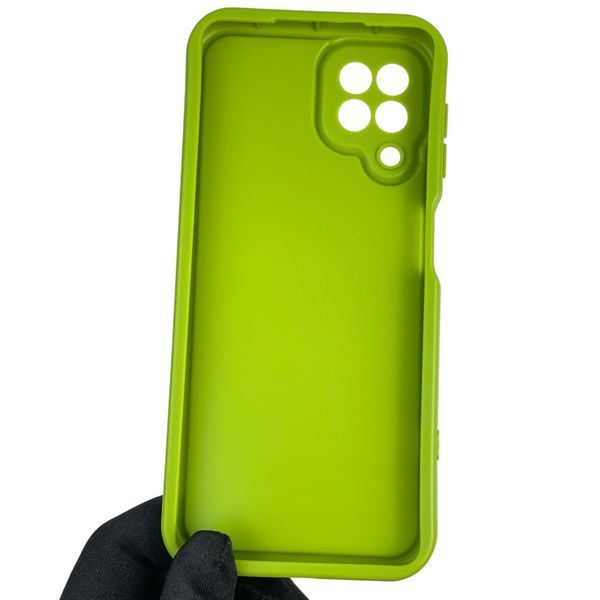 Чохол силіконовий оригінальний Soft Touch з 3D принтом злого кота для Samsung Galaxy M32 4G (SM-M325F) салатовий (Повний захист камери) 0046432 фото