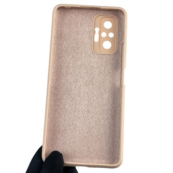 Чехол для Xiaomi Redmi Note 10 Pro 4G силиконовый с микрофиброй на сяоми редми нот 10 про 4г пудровый 0032635 фото