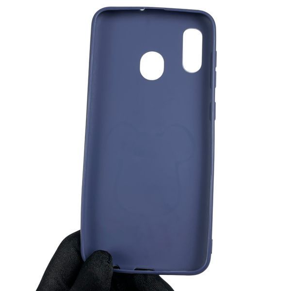 Чохол для Samsung Galaxy A20 SM-A205F дитячий з ведмедиком на самсунг а20 темно-синій 0002636 фото