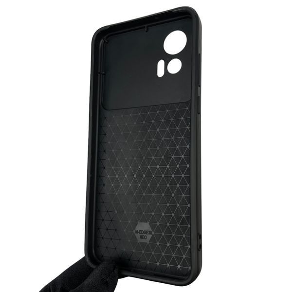 Чохол для Motorola Edge 30 Neo PAV00005PL броньований з кільцем зі шторкою на камеру на моторола едж 30 нео чорний 0001770 фото