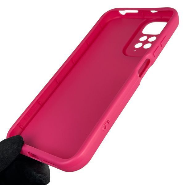 Чехол силиконовый оригинальный Soft Touch с 3D принтом волшебной минни маус для Xiaomi Redmi Note 11s малиновый (Полная защита камеры) 0050091 фото