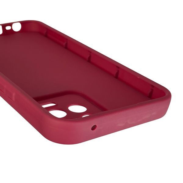 Чохол силіконовий Soft Touch з 3D принтом милий ведмедик для Realme 8 бордовий (Повний захист камери) 0044768 фото