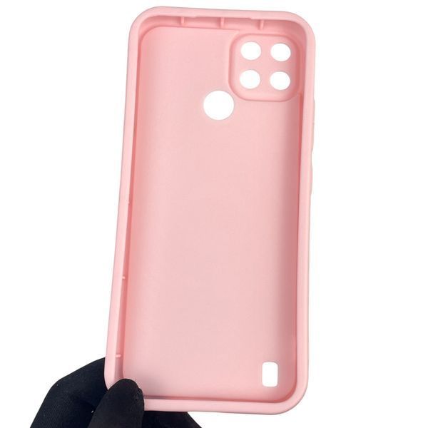 Чохол силіконовий оригінальний Soft Touch з 3D принтом мему сібу для Realme C21Y рожевий (Повний захист камери) 0047417 фото