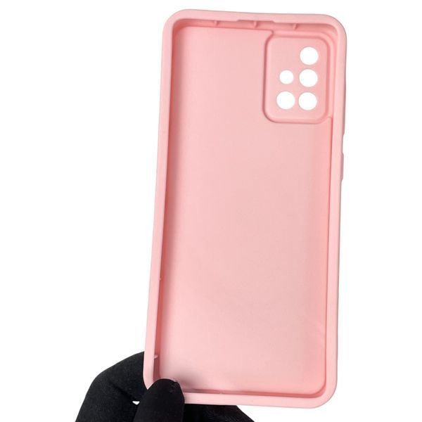 Чехол силиконовый Soft Touch с 3D принтом для Samsung Galaxy A71 (SM-A715F) розовый (Полная защита камеры) 0044459 фото