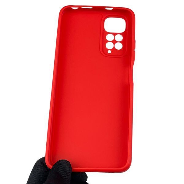 Чохол для Xiaomi Redmi Note 11s з квадратними гранями із захистом камери на сяомі редмі нот 11с червоний 0012799 фото