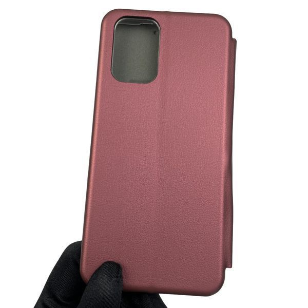 Чехол-книжка для Xiaomi Poco M5S с подставкой на сяоми поко м5с бордовая 0002070 фото