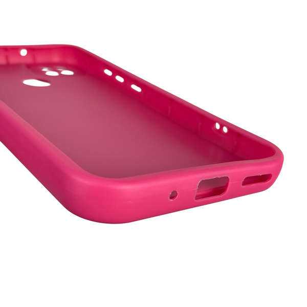 Чохол силіконовий Soft Touch з 3D принтом для Xiaomi Redmi 10A малиновий (Повний захист камери) 0042244 фото