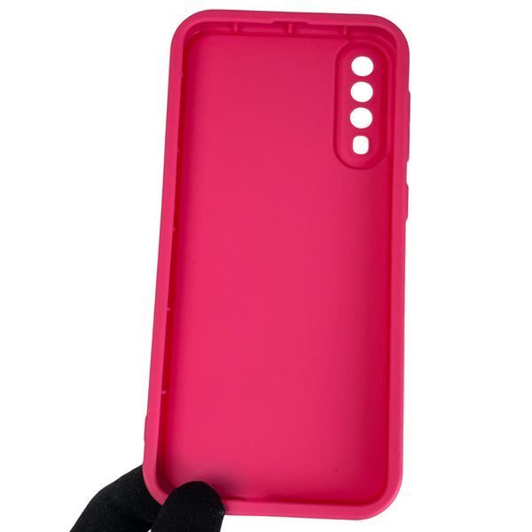 Чехол силиконовый Soft Touch для Samsung Galaxy A30s (SM-A307F) малиновый (Полная защита камеры) 0044035 фото